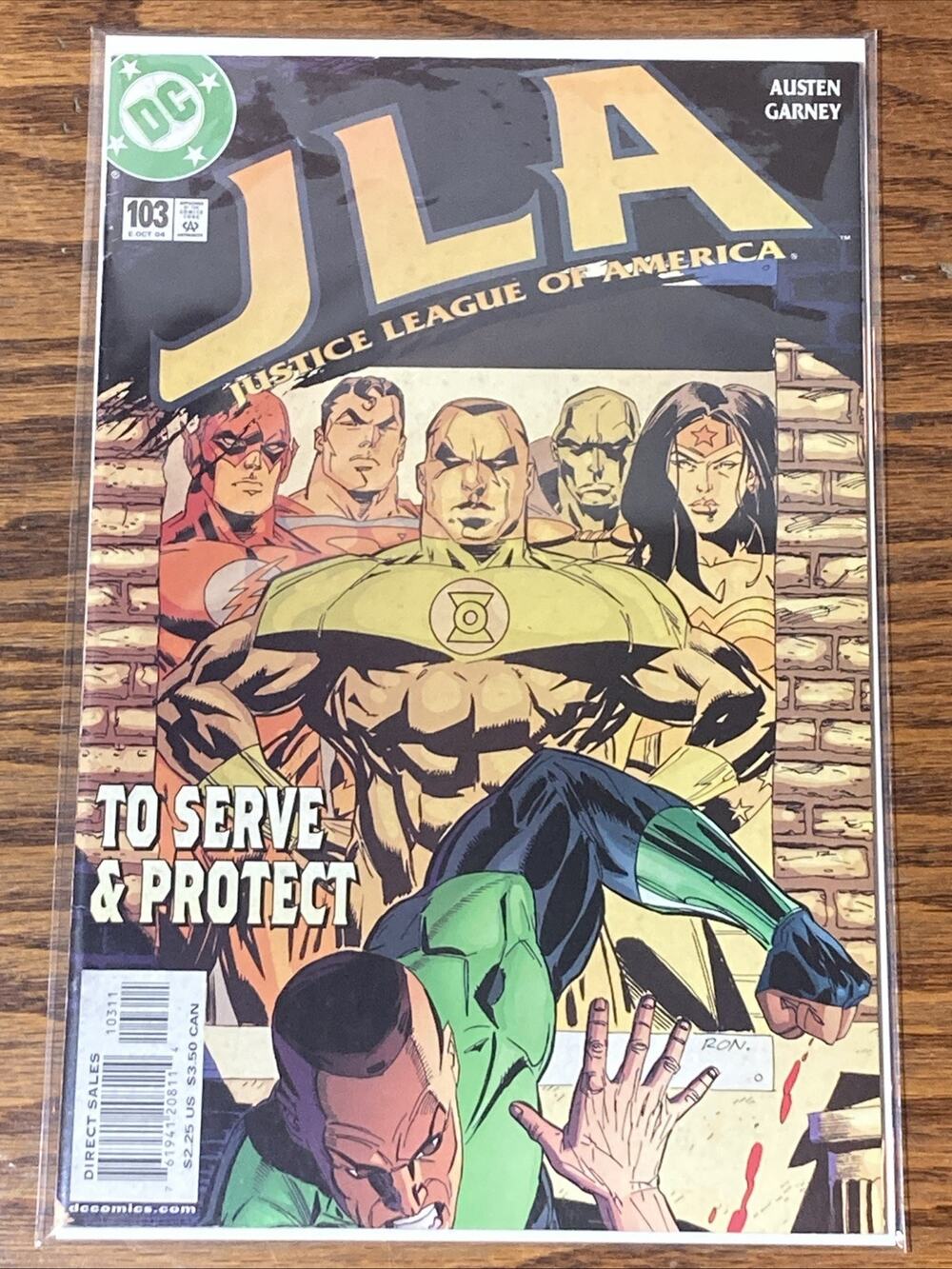 JLA #103 (DC Comics 2004) To Serve & Protect Austen Garney Ron Garney